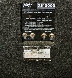 Dj speaker's peavey DS 3003