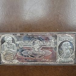 $1000 Denomination 16 Oz 999 Silver Bar.  Very 