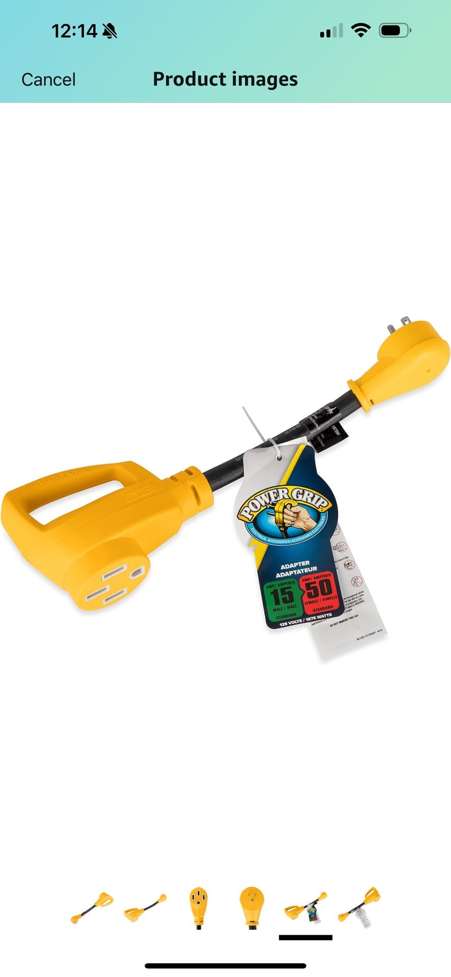 Camco Dogbone 50amp Adapter To 30amp Power Source