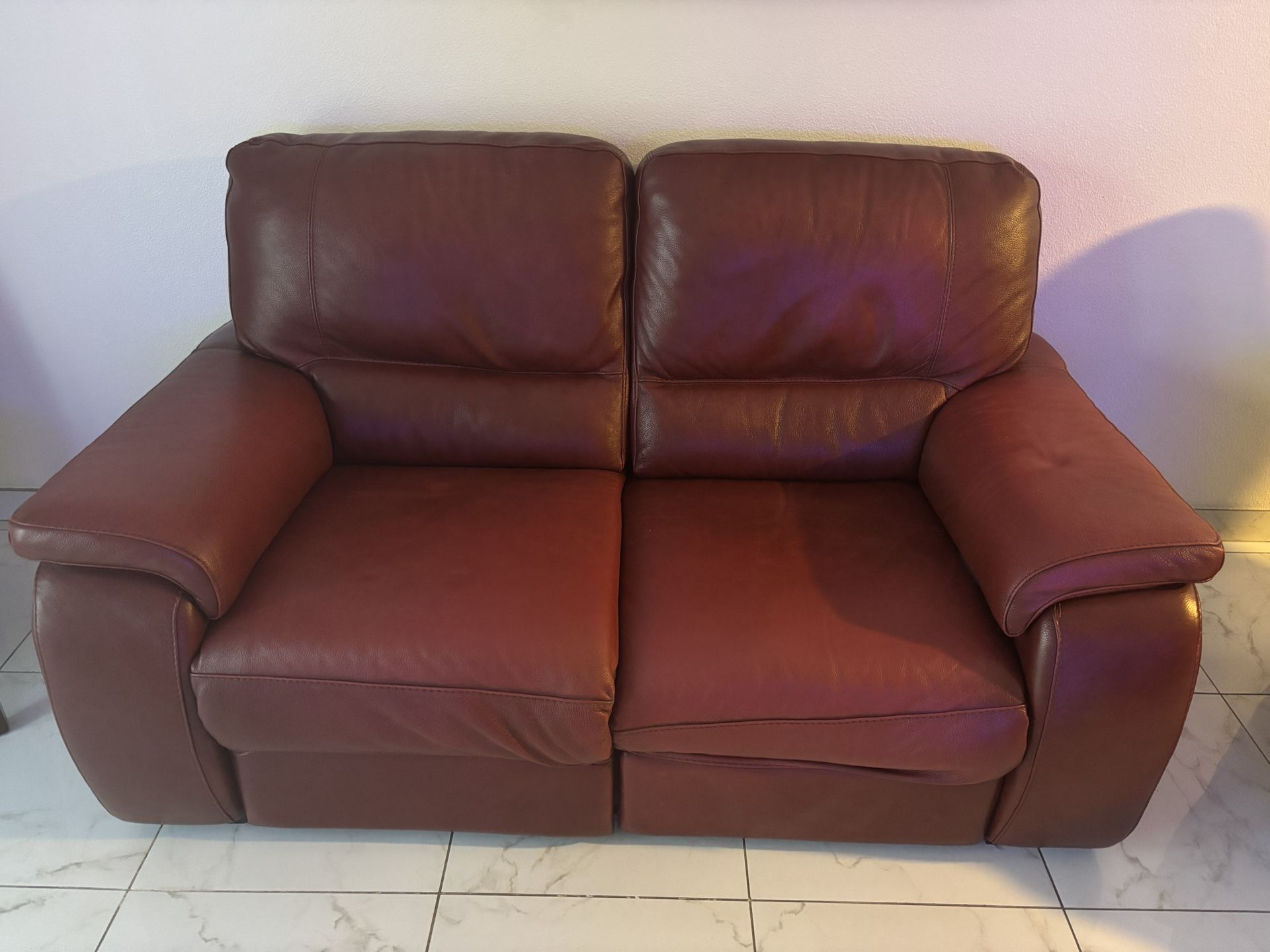 Leather Sofa Recliner 2 Seater