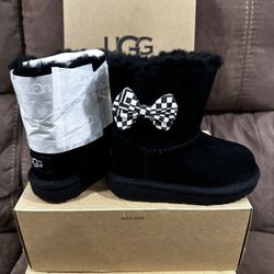 Kids Kenzie Checker Bow Uggs