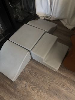 Gray soft toddler play