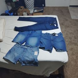 Women's Jeans And Shorts  16m  14 1 W 32  And 14 And 16m
