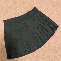 New xl black short pleated mini skirt emo alt goth Lolita
