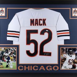 Khalil Mack Signed Framed Jersey 35x43 JSA
