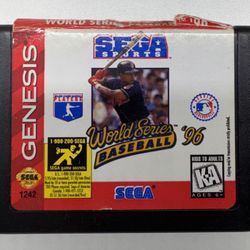 World Series Baseball 1996 Sega Genesis Cartridge Only Tested Works Authentic