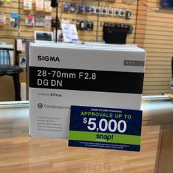 Sigma 28-70mm F2.8 For Sony 