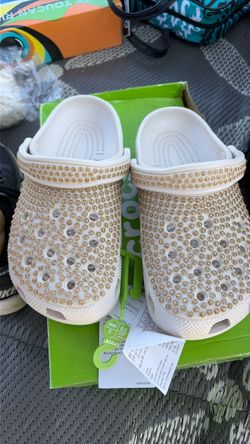New women rhinestone crocs