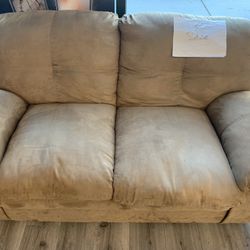 Beige Sofa 35x60 Microfiber Excellent Condition $75
