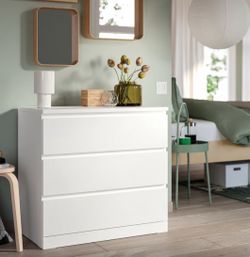 Beautiful IKEA Malm 3 Drawer Dresser