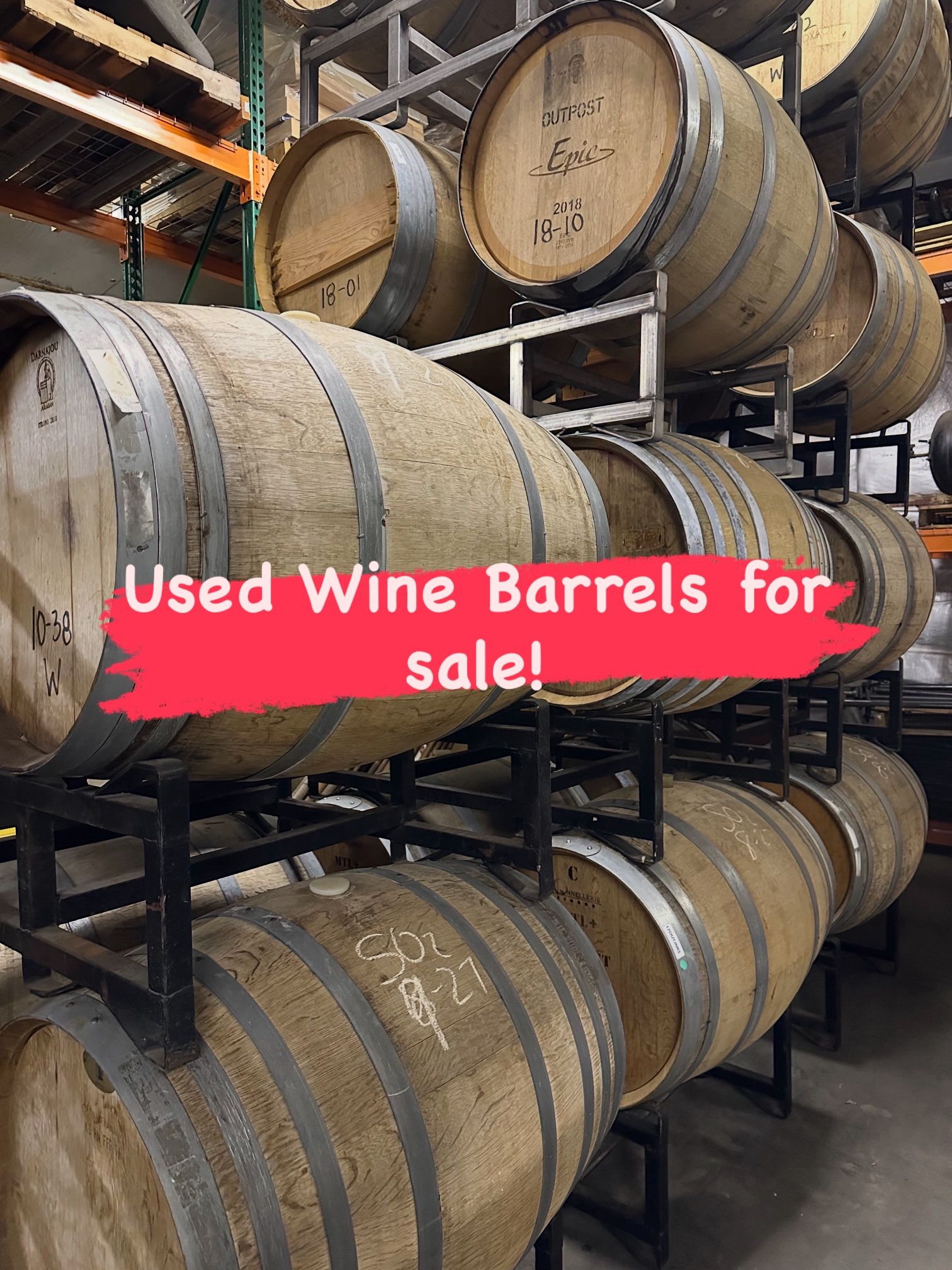Used Wine Barrels