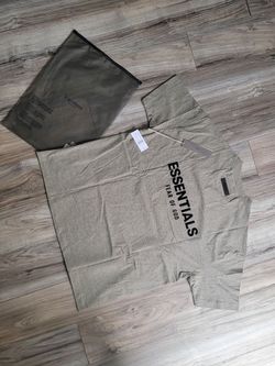 Essentials t shirt dark oat L