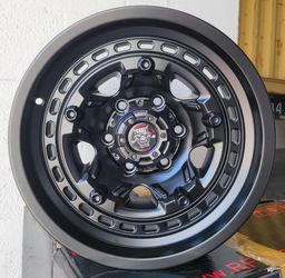 🔥 17X9.0 DIM 6x139 CB. MATTE BLACK WHEELS🔥