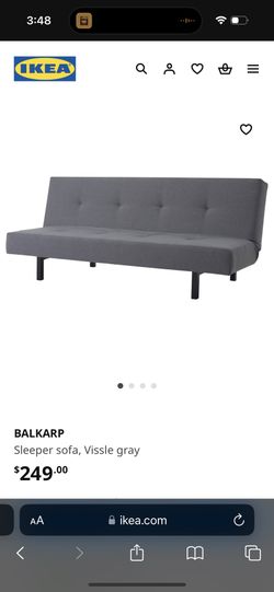 Black Sleeper Couch - IKEA