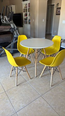 Table and chairs