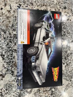 Lego back to the future delorean