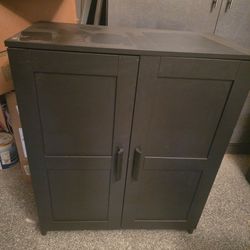 Ikea shelf with doors