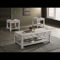 two nightstands and centerpiece table