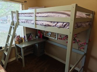 Two twin loft beds with mattresses. $100 each