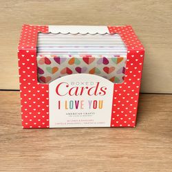 American Crafts A2 Cards With Envelopes - I Love You, 40 Pack