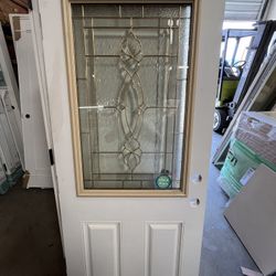 ✨ Elegant 32x78 Half Glass Exterior Door ✨