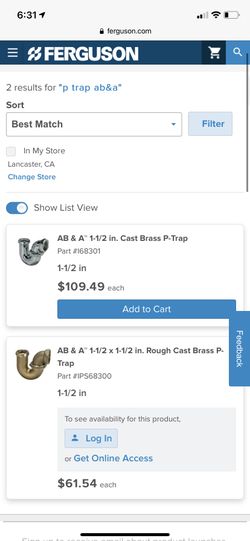 Chrome Plate Brass 1 1/2in P-Trap