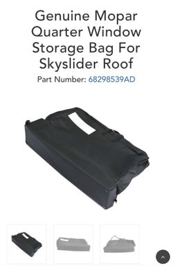 Jeep Wrangler JL Hardtop Quarter Window Storage Bag