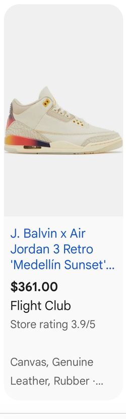 J. Balvin x Air Jordan 3 Retro Medellín Sunset