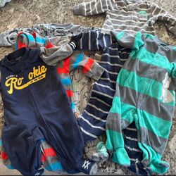Baby Boy Sleepers Size 3 Months 
