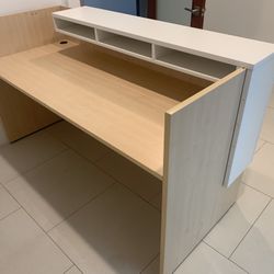 Reception Desk Shell Maple White 72”