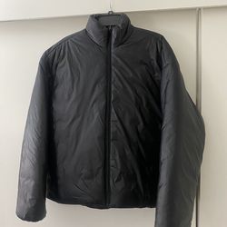 Black Boxy Puffer Jacket