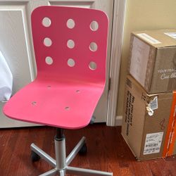 Pink Kids Desk Chair