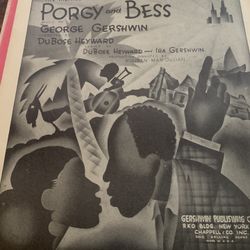 Incredible Vintage Porgy And Bess Framable Sheet Music