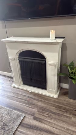 White and black decorative chimney