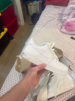 fresh white Air Force ones
