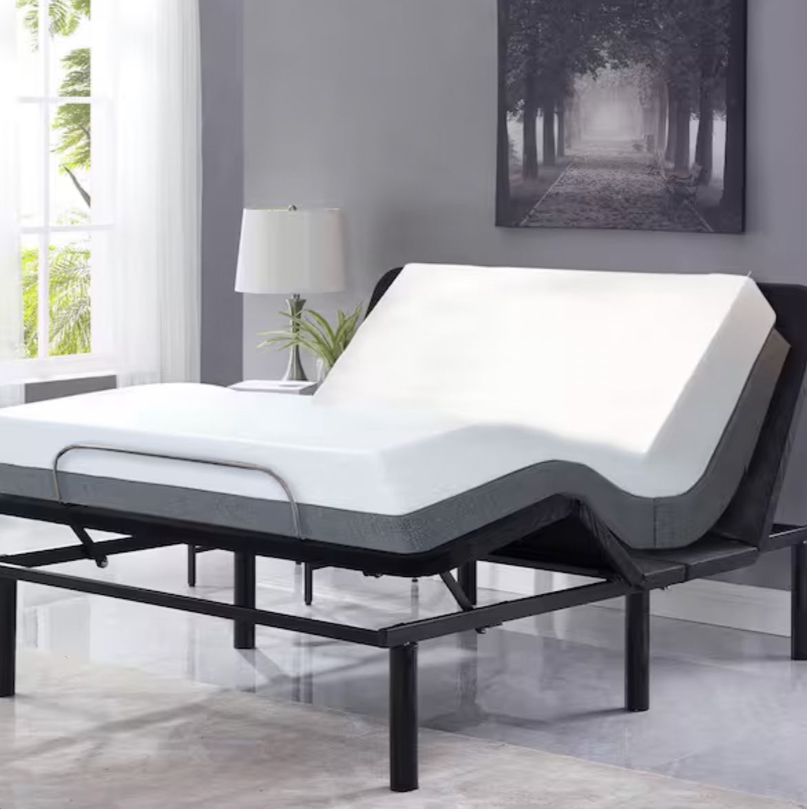 electric adjustable bed frame queen