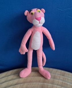 Vintage 1980's The Pink Panther 11" Plush