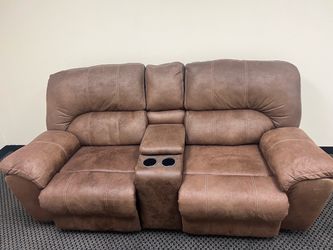 Double recliner couch