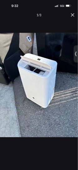 White Portable Air Conditioner Unit