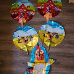 Farm Animal Foil Mylar Balloons