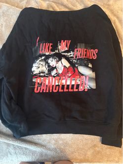 Official Taylor Swift Showgirl Cancelled Hoodie Size Medium