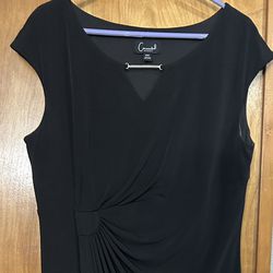 Preloved Connected Apparel Black Cocktail Dress Sz 14W