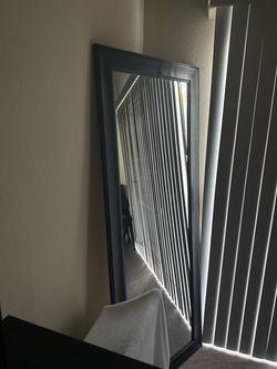 Full Length Floor Mirror Dark Frame