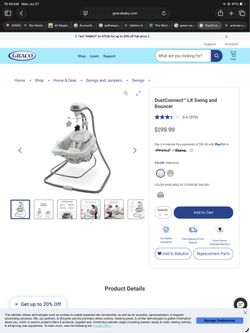 Gracie 2 in 1 swing