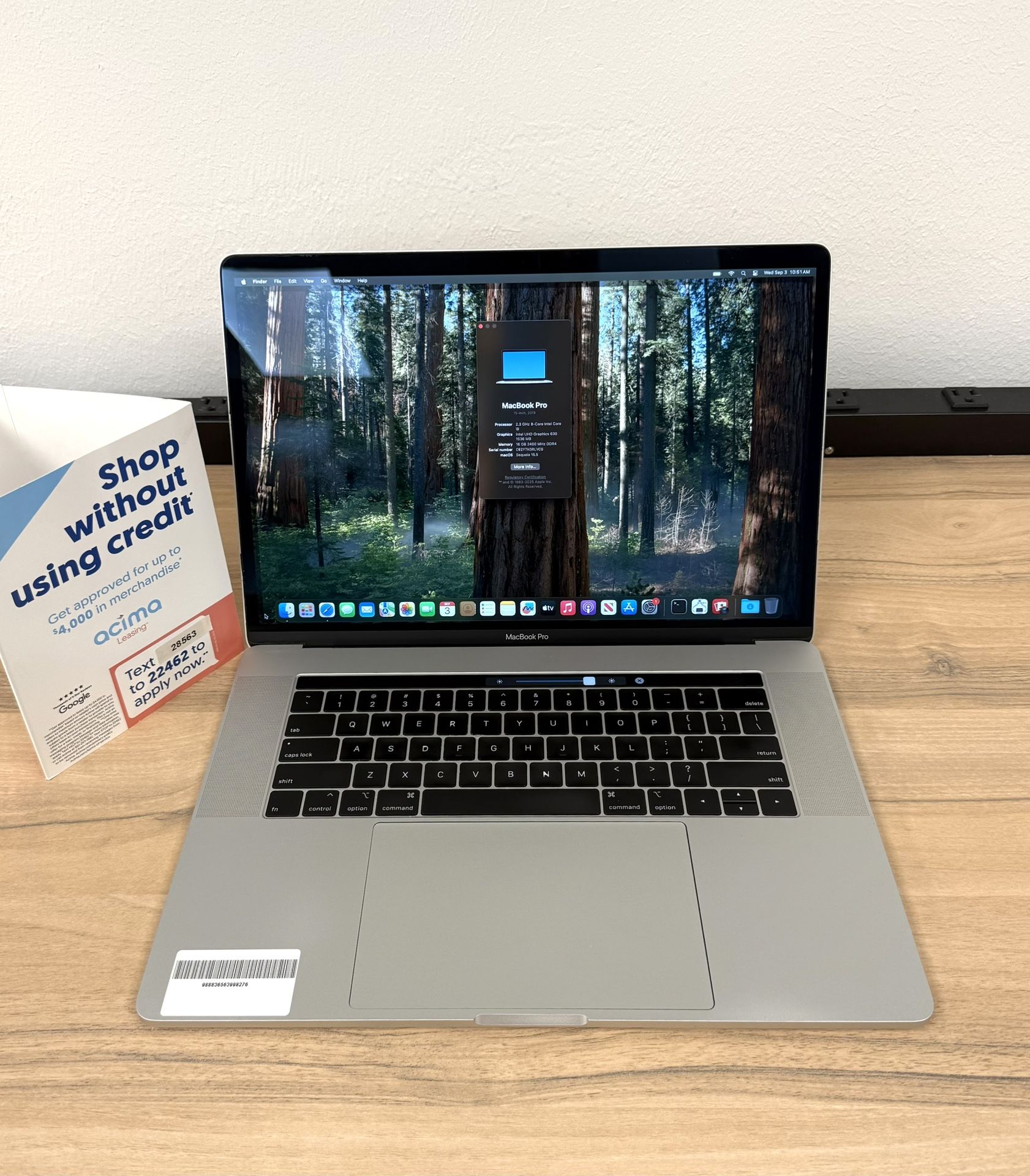 Inch Macbook Pro 2016 512gb 15 MacBook Pro Intel Core I9*512GB SSD