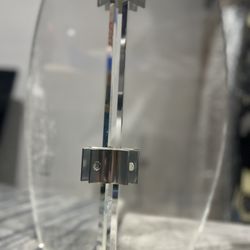 LUCITE  1” RARE • LUCITE & ALUMINUM END TABLES