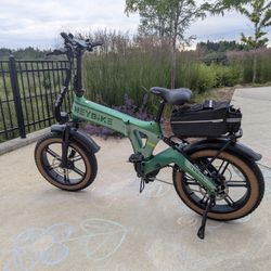 E-bike Heybike Full Suspension Foldable Tyson 28mph Fat tire electric bike