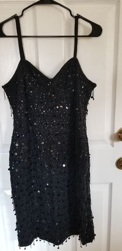 Black Beaded Dress