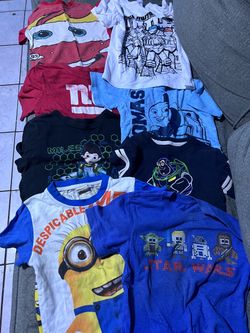 lightning, McQueen Boys Shirts Size 2t-4t Star Wars, despicable Me, Lighting McQueen, Toy Story