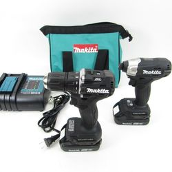 Makita Xfd15 And Xdt 18 Impact And Drill Set With Charger 18 Volt